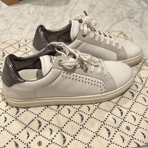 Zadig&Voltaire shoes sneakers NIB with bag white/silver sz 41 retail $238